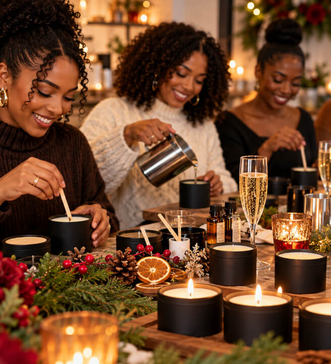 Fall and Holiday Candle Making Trio Class - PRIVATE New York City ...