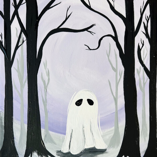Ghost of the Forest Painting Class Kansas City | ClassBento