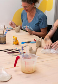 Hand Building Ceramic Gnome Luminary Course Seattle | ClassBento